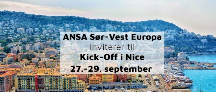 Kick-Off og Organisasjonskurs i Nice m/ANSA Sør-Europa