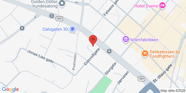 Kart som viser hvor arrangementet foregår