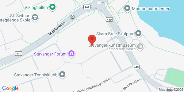 Kart som viser hvor arrangementet foregår