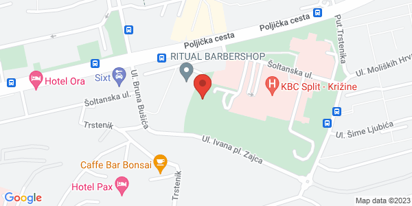 Map displaying event location