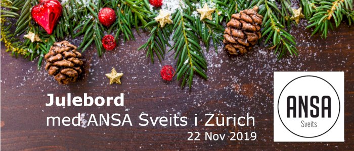 Julebord 2019 med ANSA Sveits i Zürich