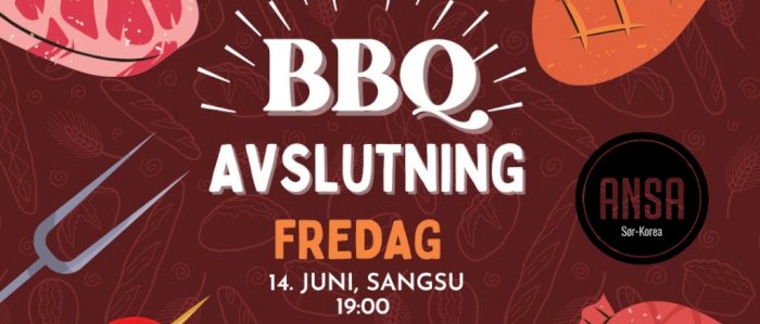 BBQ avslutningsmiddag med ANSA Sør-Korea