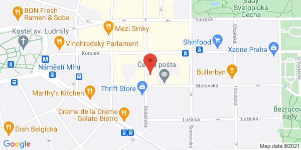 Map displaying event location