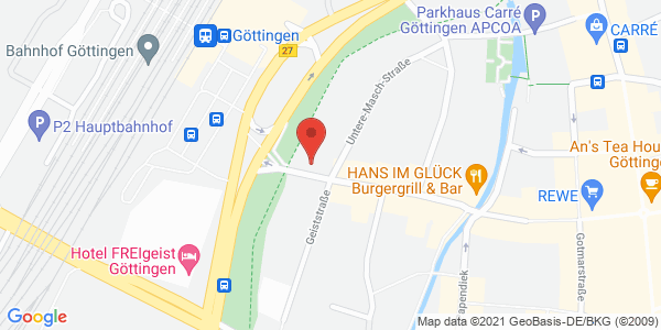Map displaying event location