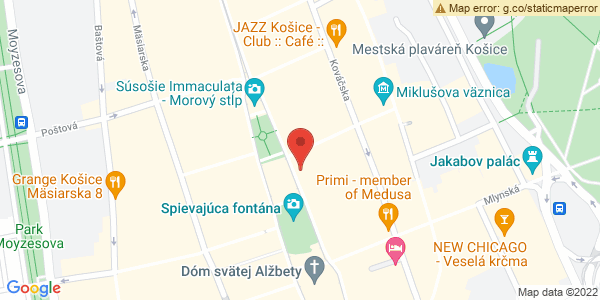 Map displaying event location