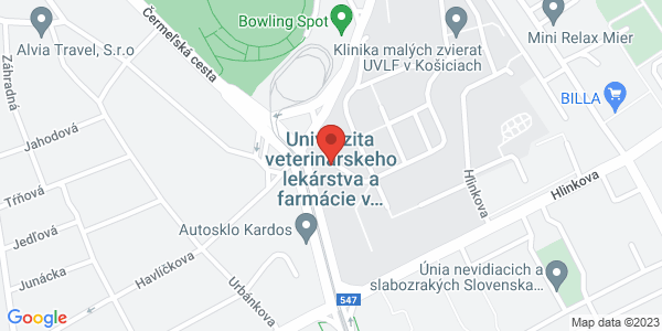 Map displaying event location