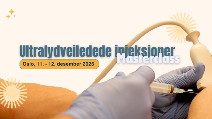 Oslo, 11.-12. desember: Ultralydveiledet injeksjonsterapi - Masterclass