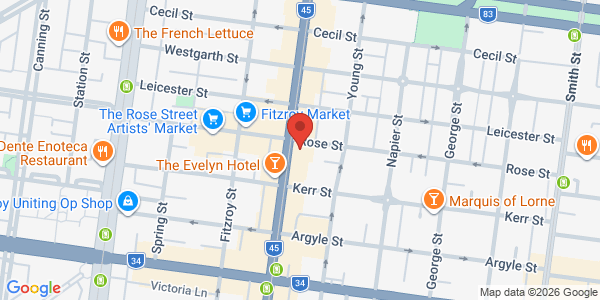 Map displaying event location