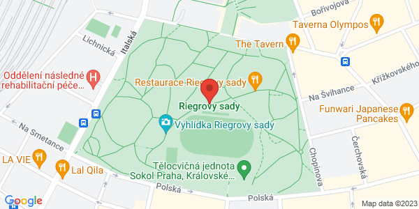 Map displaying event location