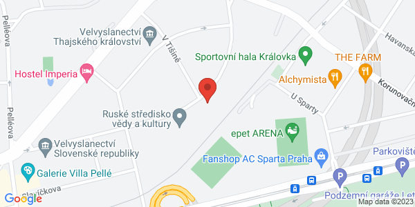Map displaying event location