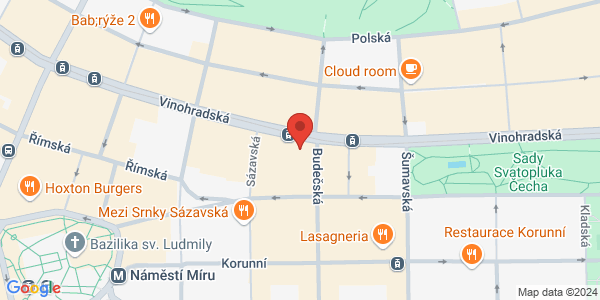 Map displaying event location