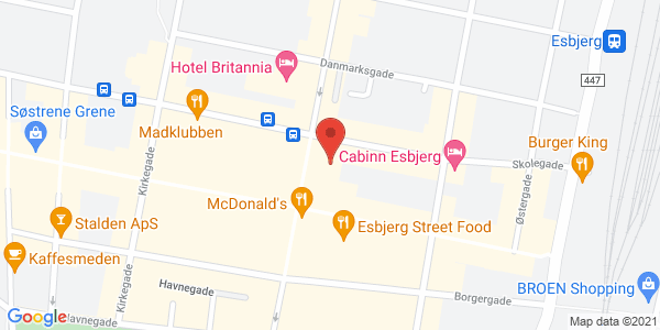 Map displaying event location