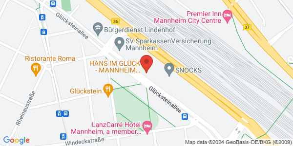 Map displaying event location