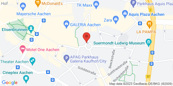 Map displaying event location