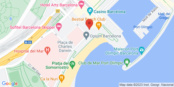 Map displaying event location