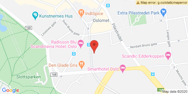 Map displaying event location