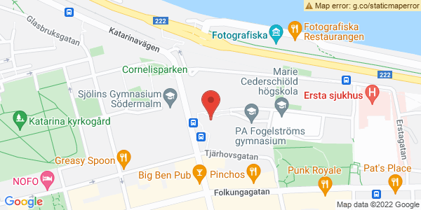 Map displaying event location