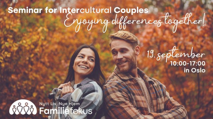 "Enjoying differences together!" Seminar for Intercultural couples!
