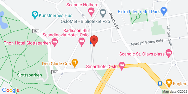 Map displaying event location