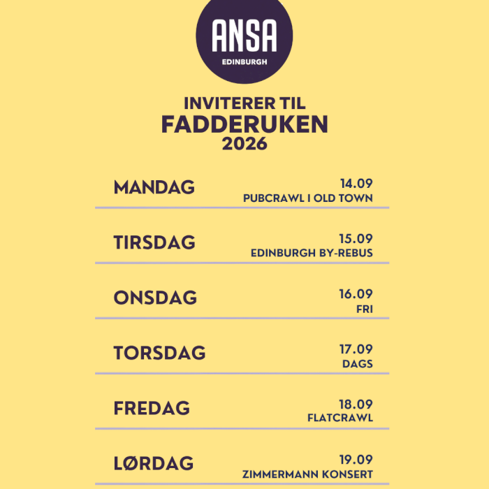 Fadderuken 2026