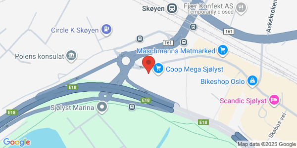 Map displaying event location