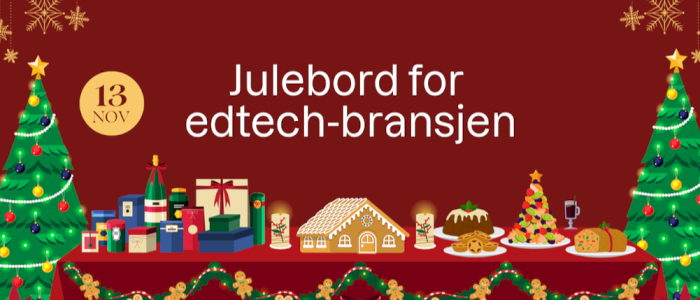 Julebord for edtech-bransjen 13. november