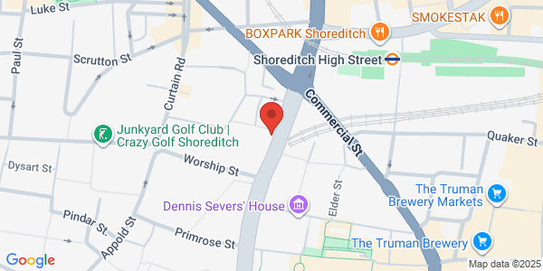 Map displaying event location