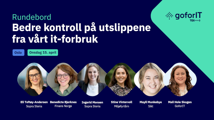 Rundebord: Bedre kontroll på utslippene fra vårt it-forbruk