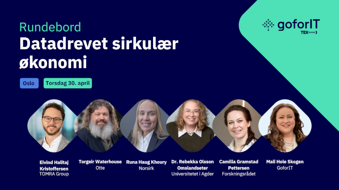 Rundebord: Datadrevet sirkulær økonomi.