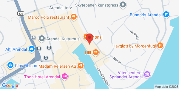 Map displaying event location