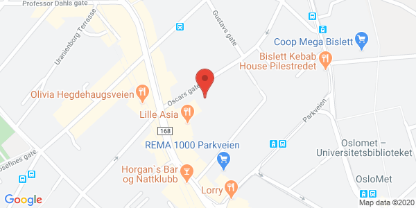Map displaying event location