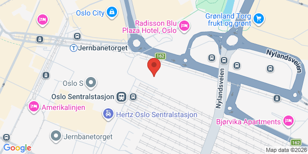 Kart som viser hvor arrangementet foregår