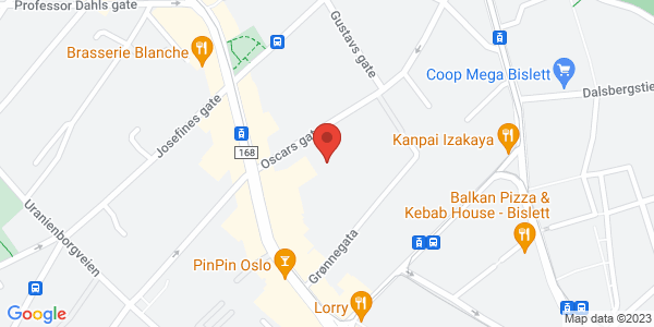 Map displaying event location