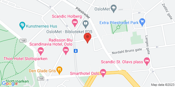 Kart som viser hvor arrangementet foregår