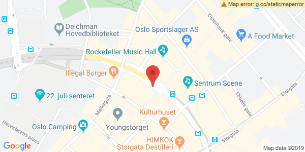 Kart som viser hvor arrangementet foregår