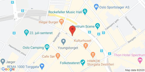 Kart som viser hvor arrangementet foregår