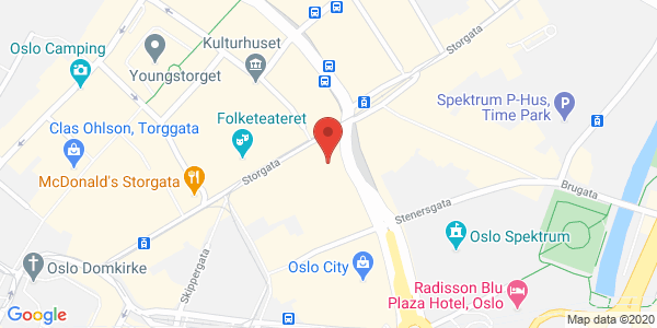 Kart som viser hvor arrangementet foregår