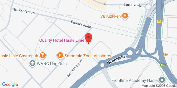 Kart som viser hvor arrangementet foregår