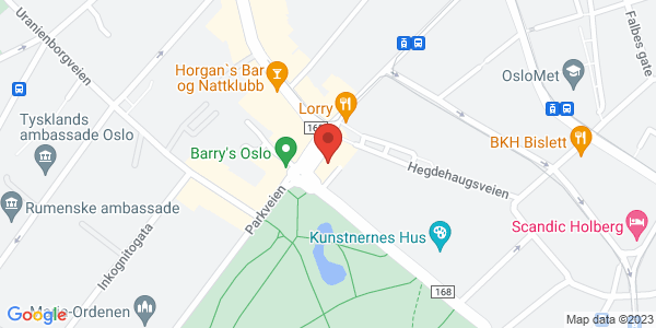 Kart som viser hvor arrangementet foregår
