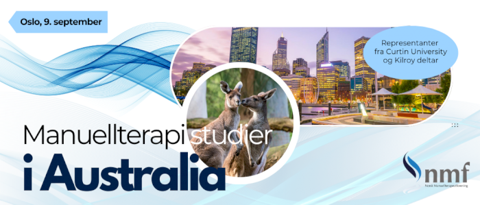 Oslo, 9. september 2024: Manuellterapistudier ved Curtin University, Australia