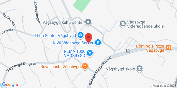 Kart som viser hvor arrangementet foregår