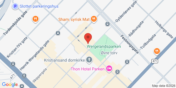 Kart som viser hvor arrangementet foregår