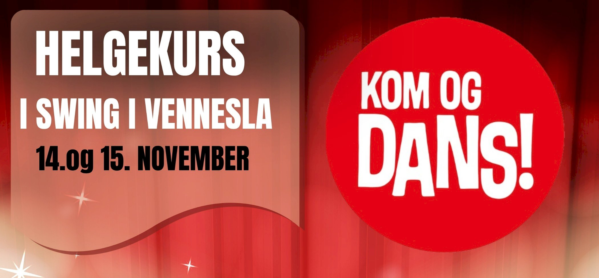 Swingkurs hos Kom og Dans Kristiansand i Kvarsteinhallen i Vennesla