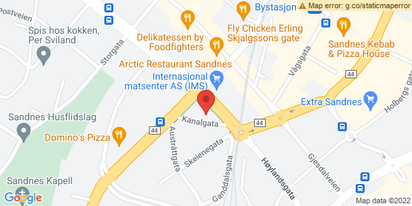 Map displaying event location
