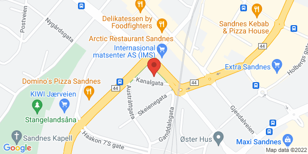 Kart som viser hvor arrangementet foregår