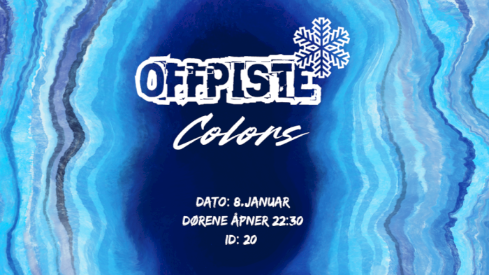 Studentweekend Offpiste Colors- Blå 8. Januar