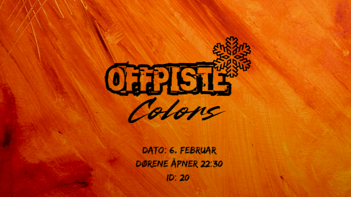 Offpiste Colors - Oransje 6. Februar