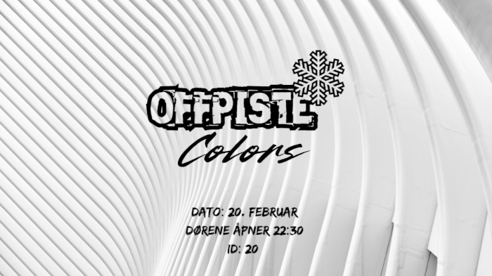 Offpiste Colors - Hvit 20. Februar