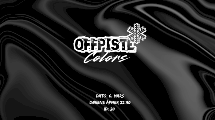 Offpiste Colors - Svart 3. April