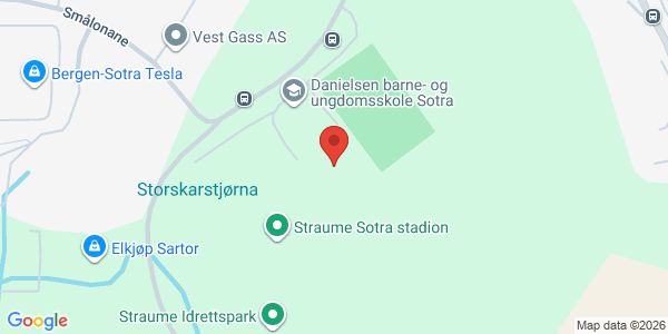 Kart som viser hvor arrangementet foregår